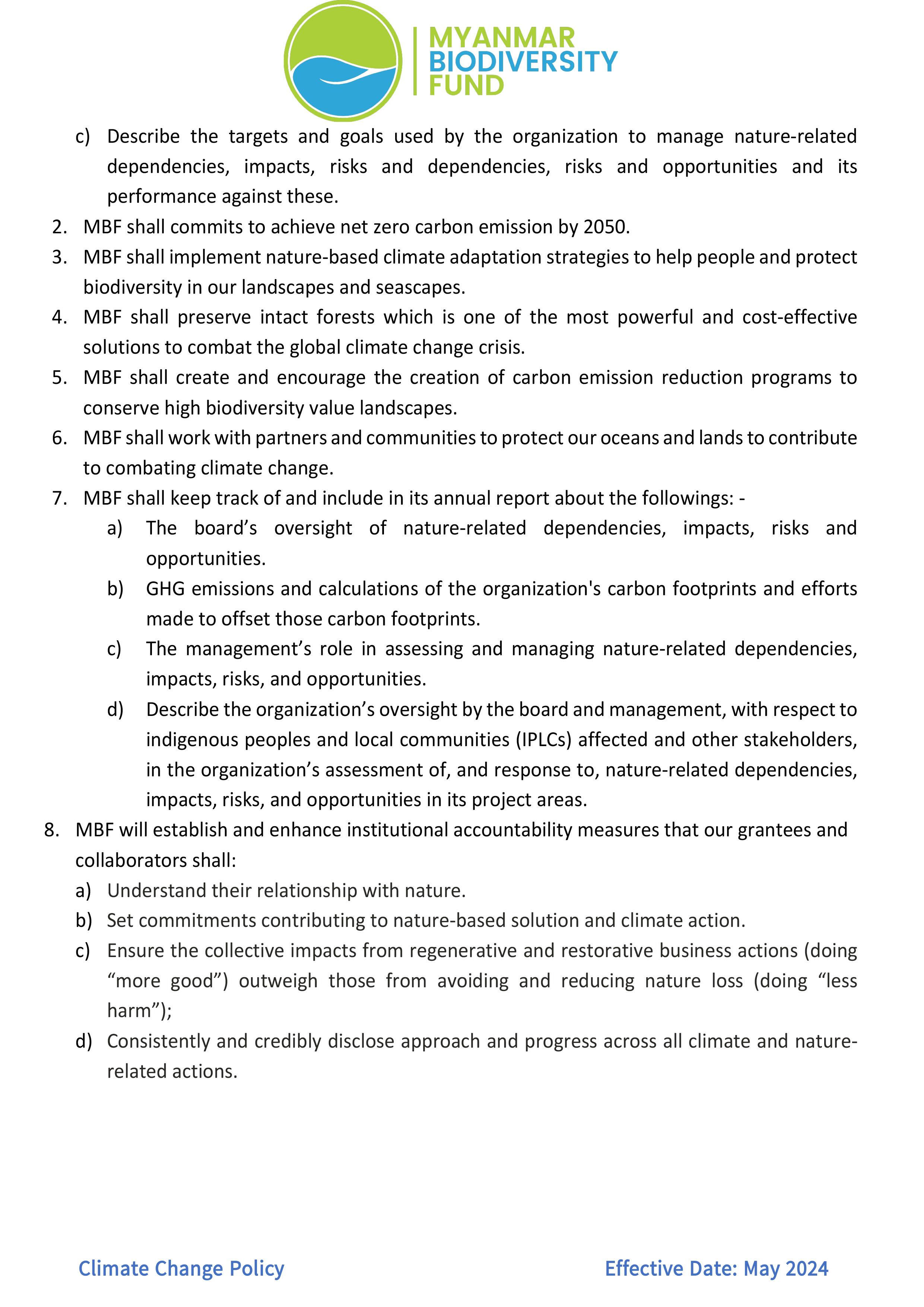 Climate Change Policy - ENG
