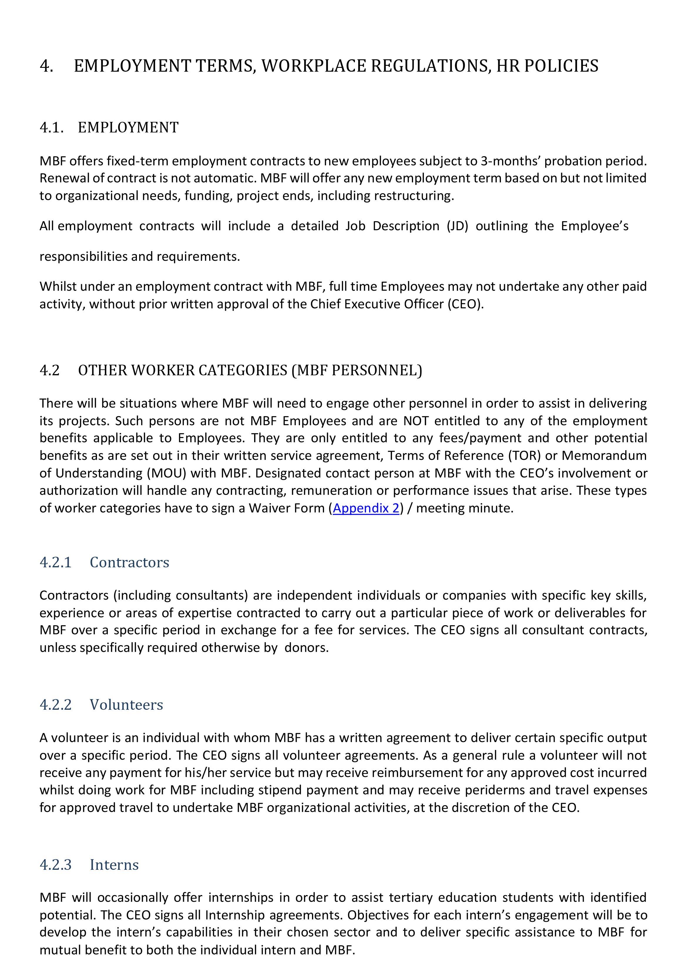 Human Resources Manual