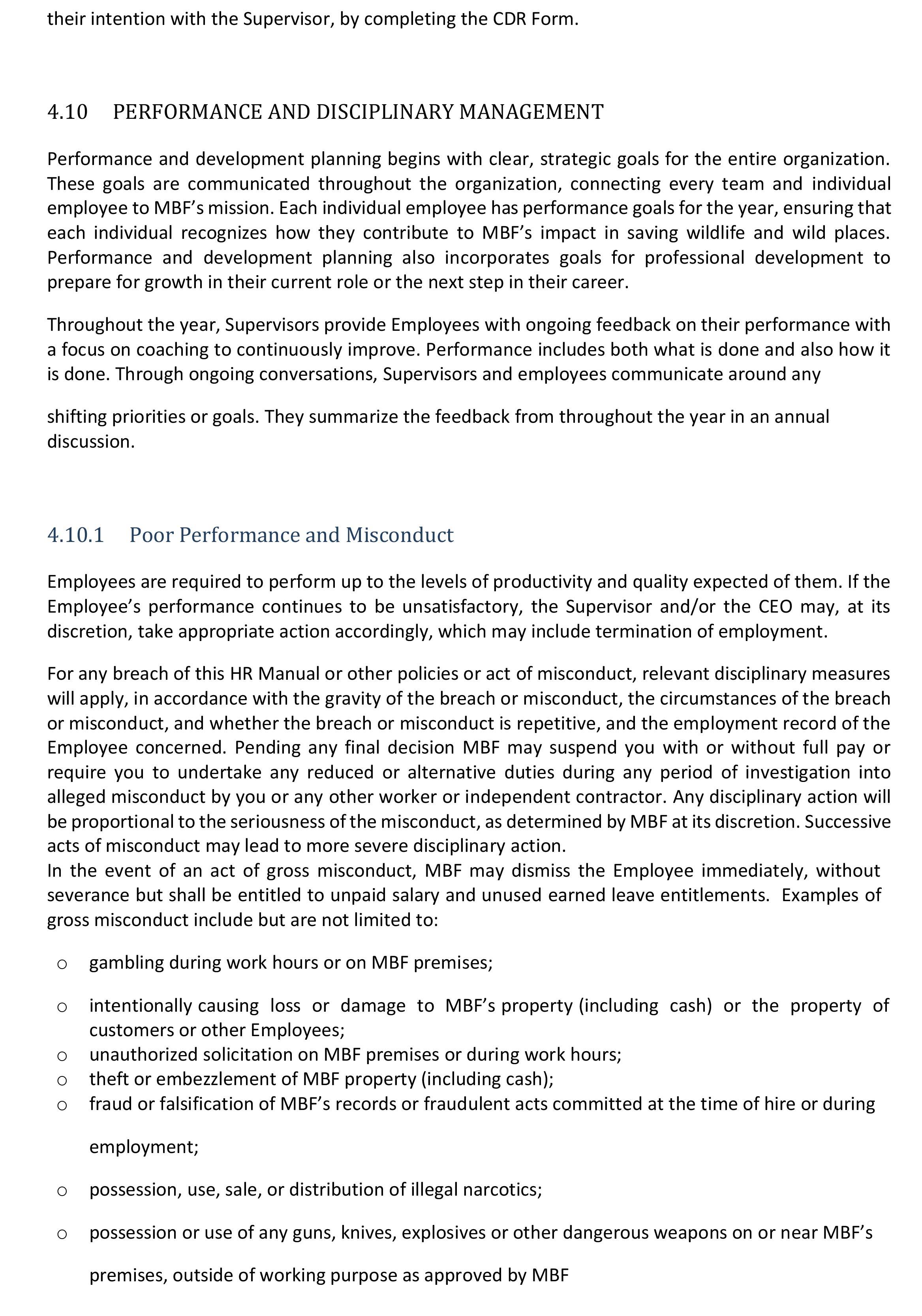 Human Resources Manual