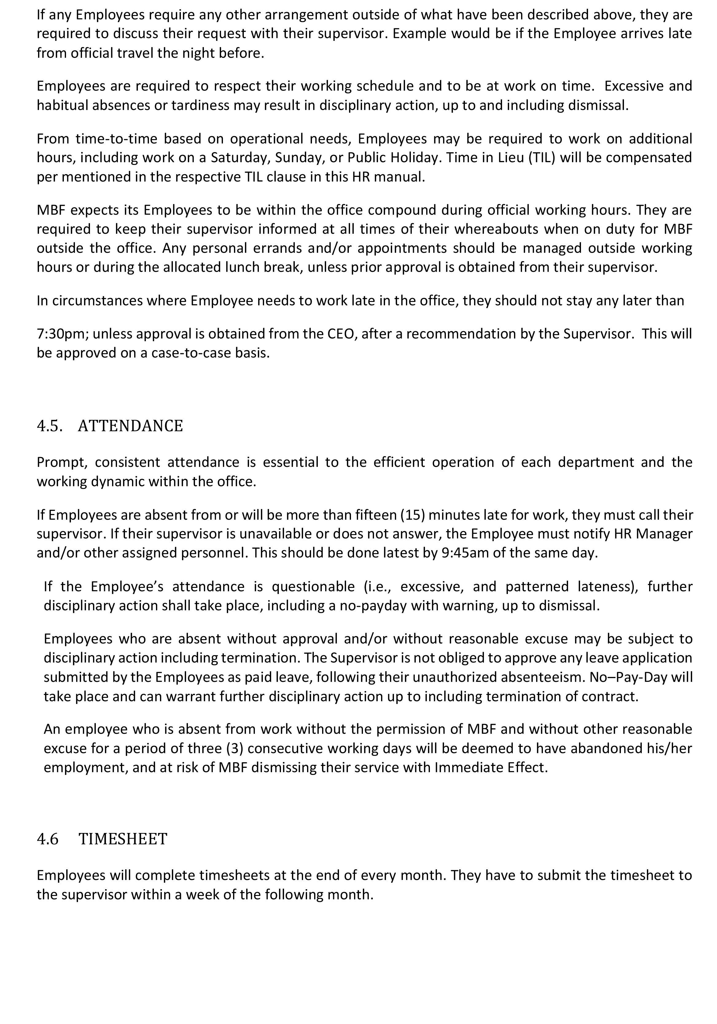 Human Resources Manual