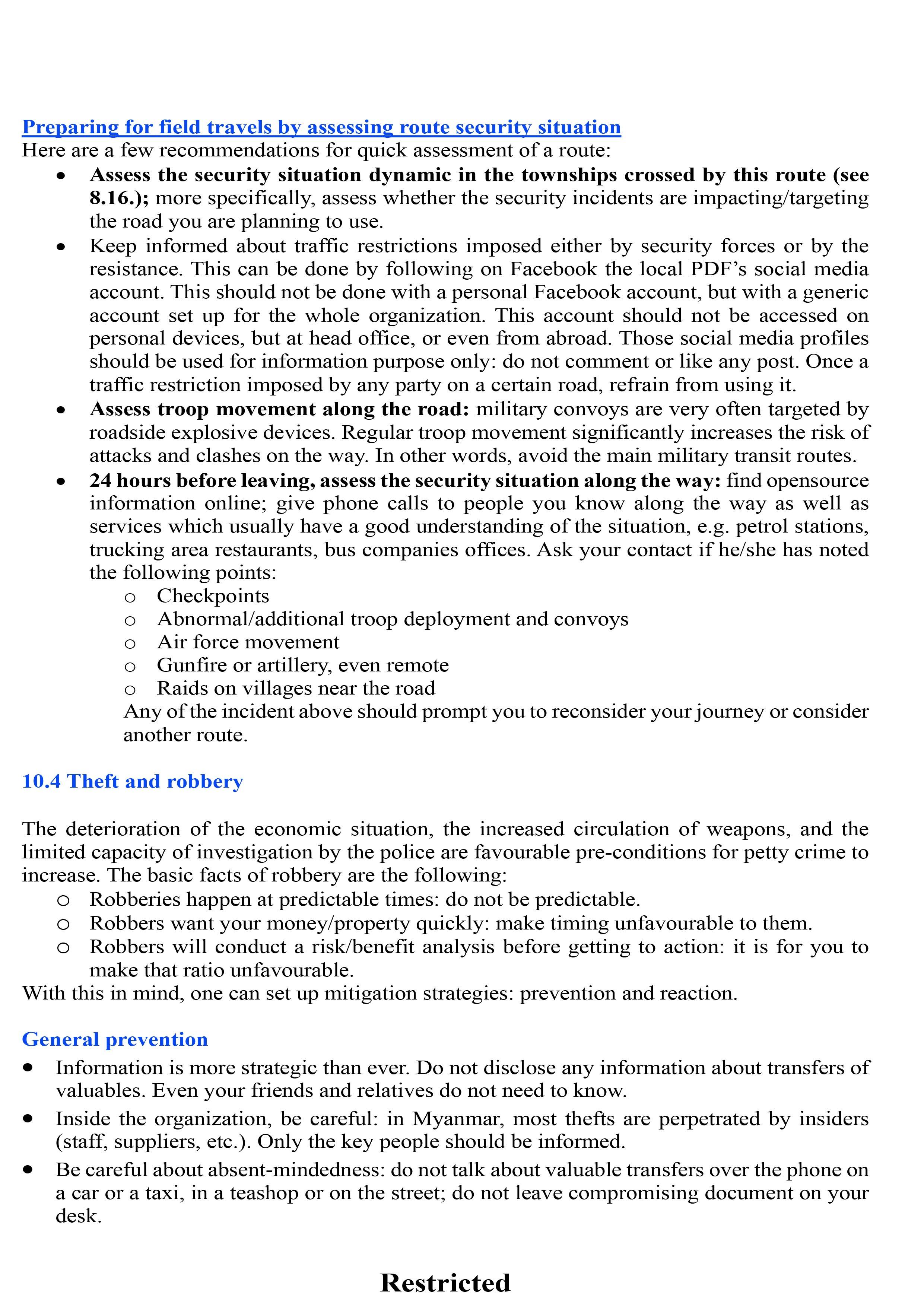 Safety & Security Policy and Procedures